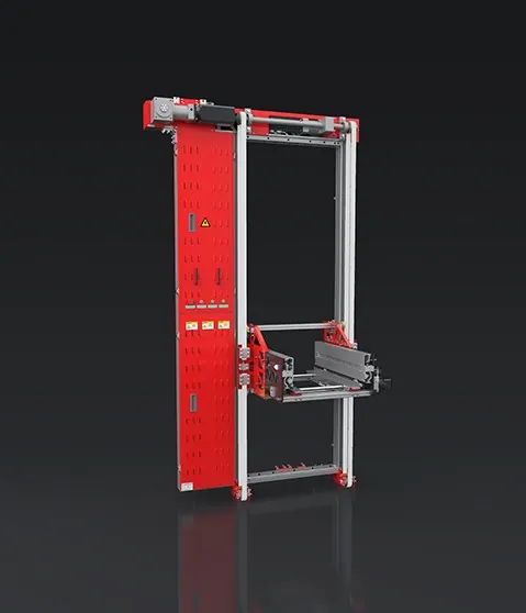 Attic Shuttle vertical lift for tote storage and retrieval